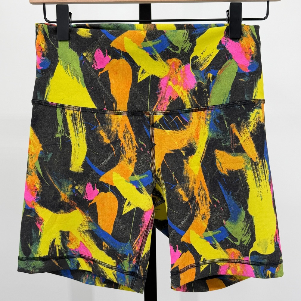 lululemon athletica Women's Multicolor Abstract Print Athletic Shorts